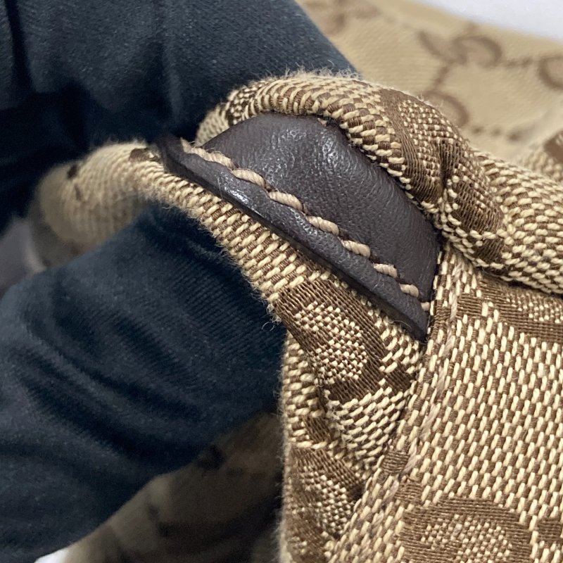 GUCCI 古馳 1905525 Abbey 帆布 肩背包 卡其色老花-9