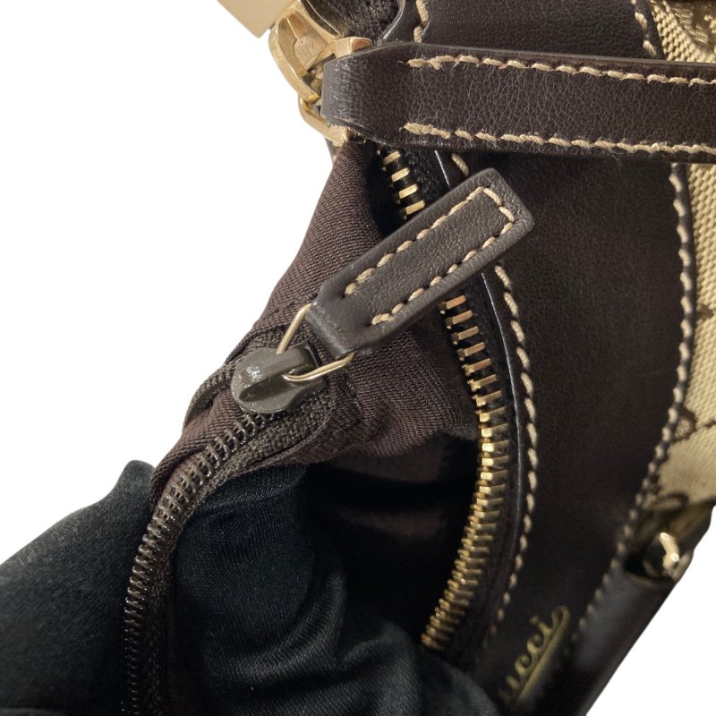 GUCCI 古馳 1905525 Abbey 帆布 肩背包 卡其色老花-14