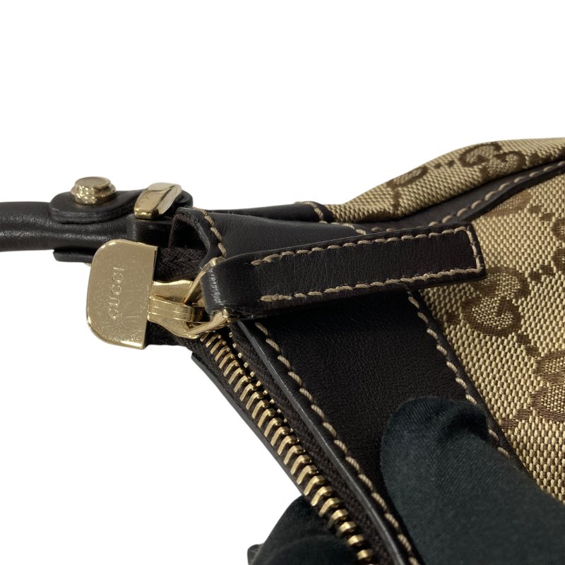 GUCCI 古馳 1905525 Abbey 帆布 肩背包 卡其色老花-15