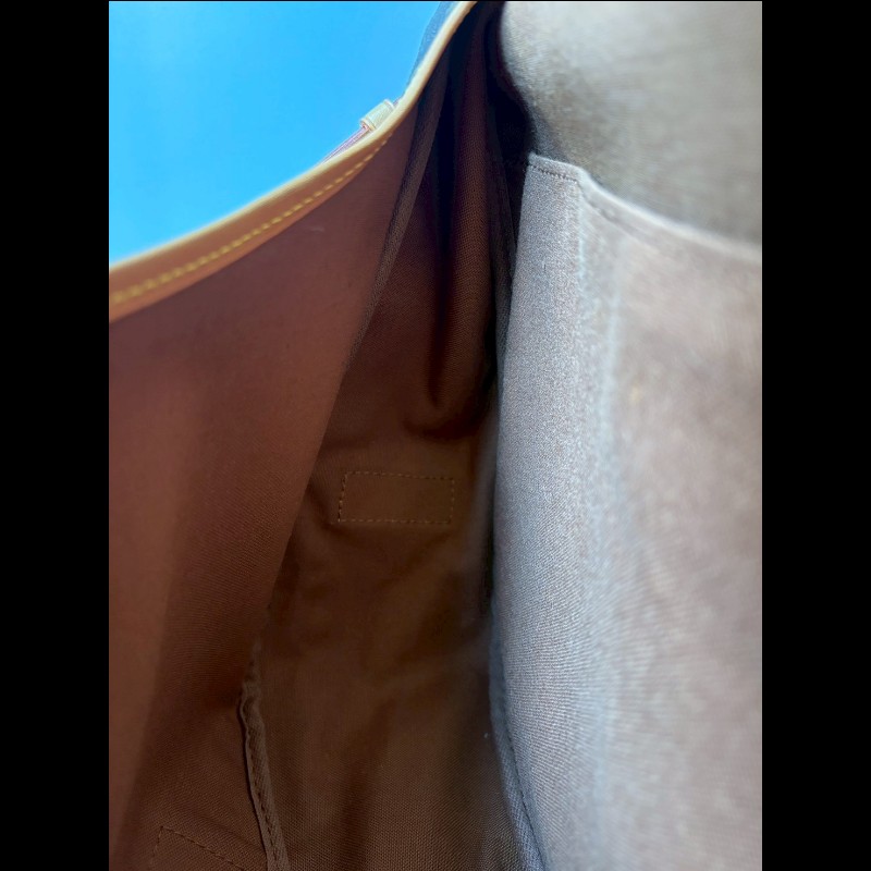 LV 老花雙釦大馬鞍包-24