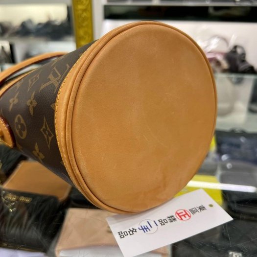 ㊣東區正精品㊣LV DUFFLE M43587 字紋金釦薯條包水桶包兩用包手提包肩背斜背包大款 RZ6003-6