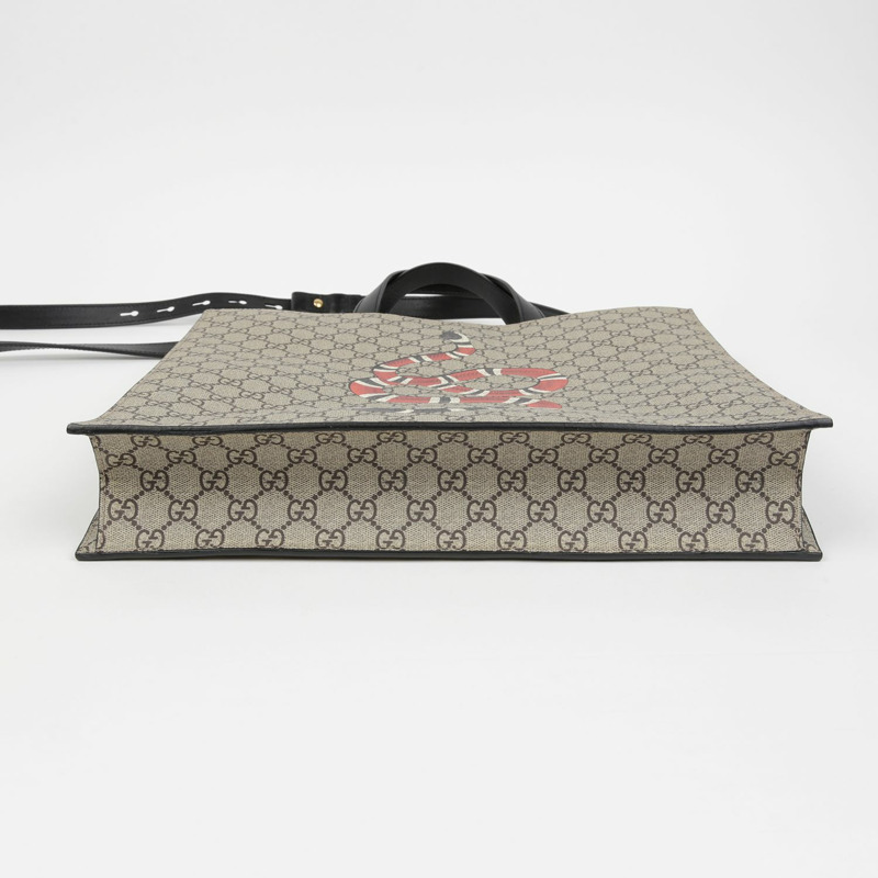 GUCCI 王蛇印花手提單肩包 450950-3