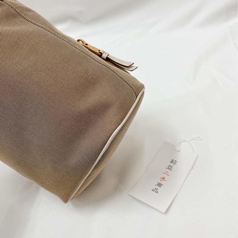 莉亞精品♡Prada 蝴蝶結水桶斜背包 拼色 二手-10