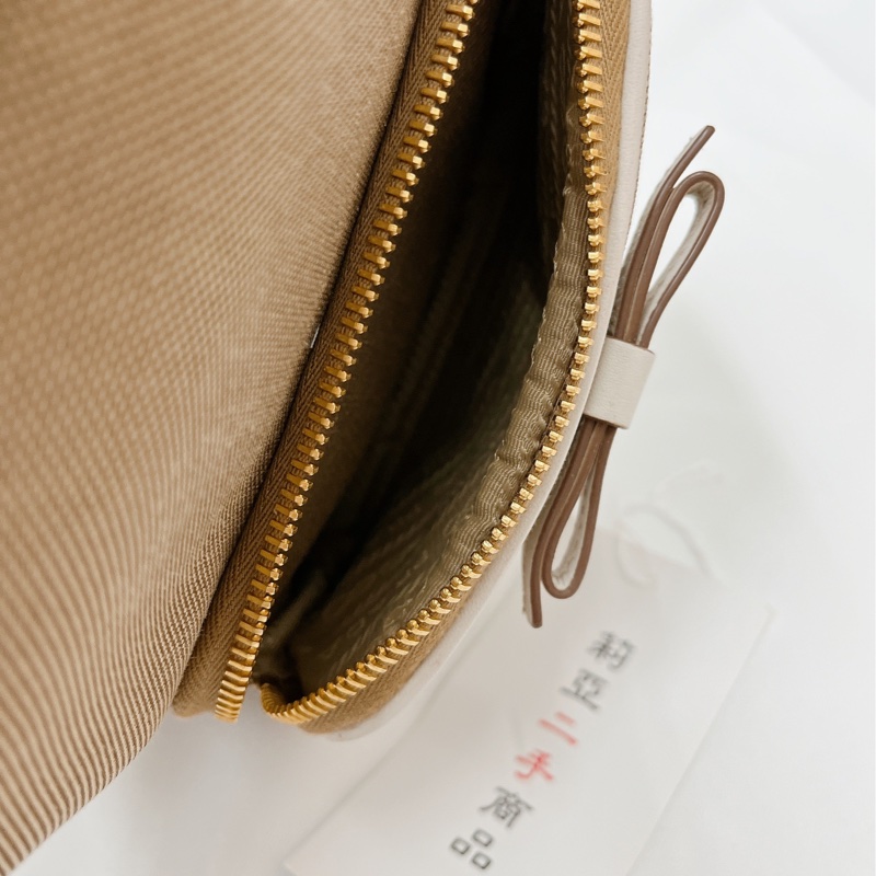 莉亞精品♡Prada 蝴蝶結水桶斜背包 拼色 二手-15