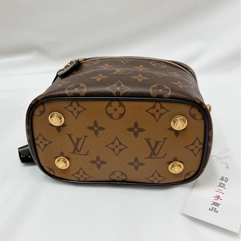 莉亞精品♡LV M45165  雙色手提化妝包 二手-6