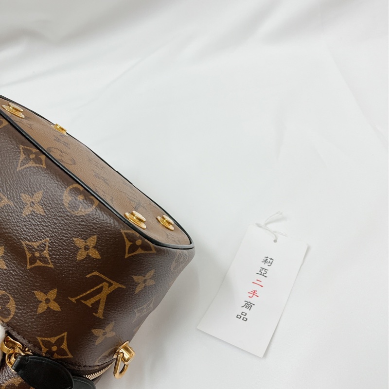 莉亞精品♡LV M45165  雙色手提化妝包 二手-8