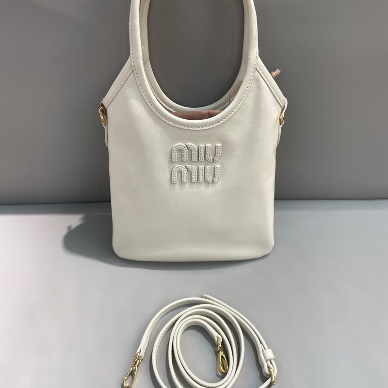 Miu Miu Ivy 迷你手提袋 白色-0