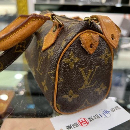 東區正精品㊣LV NANO SPEEDY 字紋手提肩背兩用波士頓包迷你款 RZ6017 Vintage-5