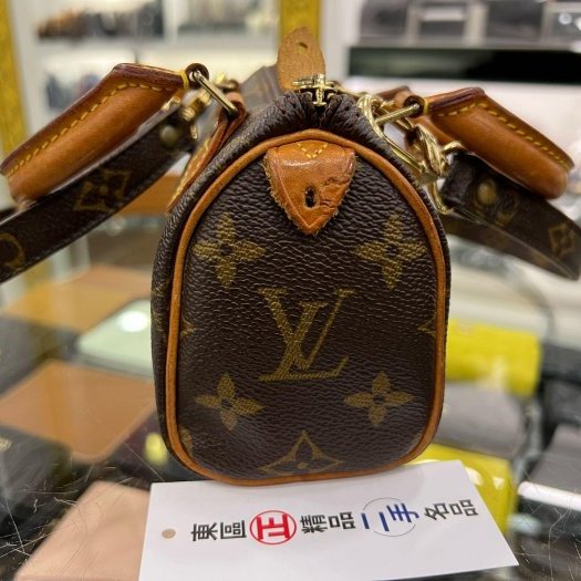 東區正精品㊣LV NANO SPEEDY 字紋手提肩背兩用波士頓包迷你款 RZ6017 Vintage-6