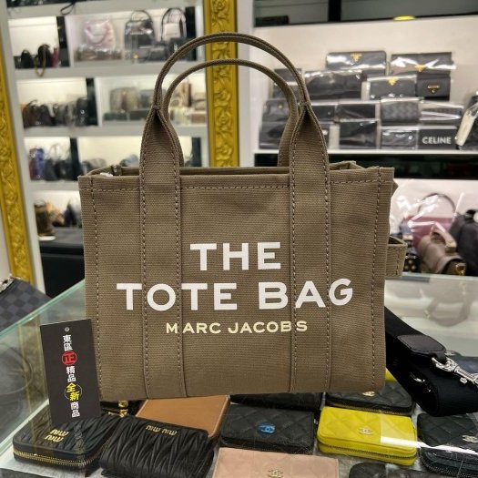 ㊣東區正精品㊣MARC JACOBS MJ 全新軍綠色帆布拉鍊手提包肩背包斜背包兩用包 RZ6002-0