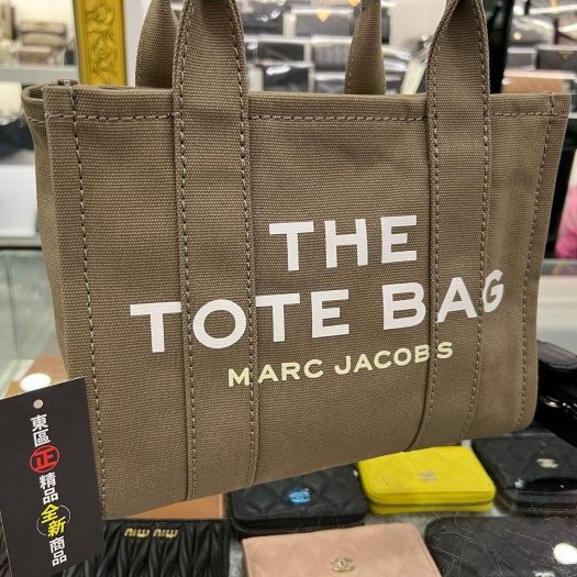 ㊣東區正精品㊣MARC JACOBS MJ 全新軍綠色帆布拉鍊手提包肩背包斜背包兩用包 RZ6002-1
