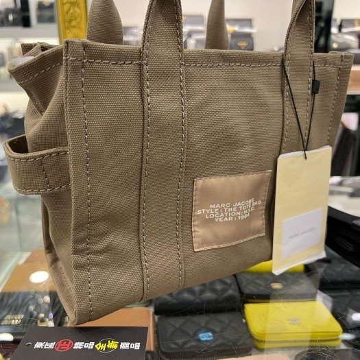 ㊣東區正精品㊣MARC JACOBS MJ 全新軍綠色帆布拉鍊手提包肩背包斜背包兩用包 RZ6002-4