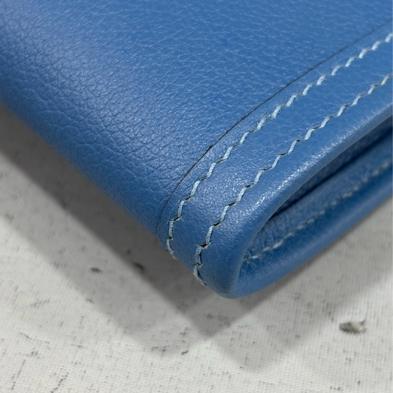 HERMES JIGE ELAN 29 SWFIT 藍色全皮 手抓包 手拿包 晚宴包 麻將包 銀行包 收租包-8