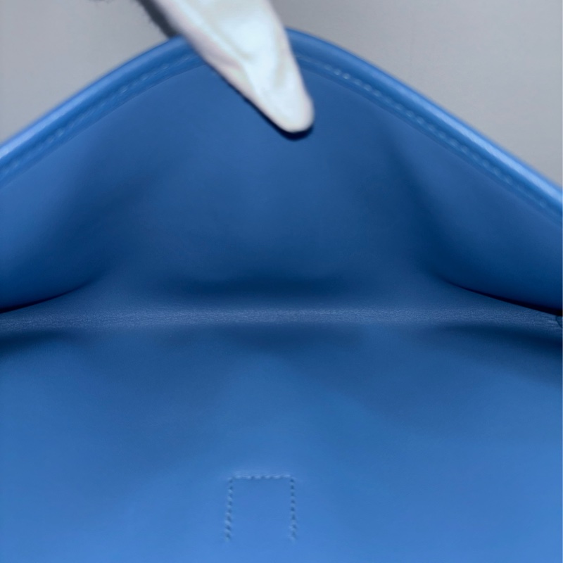 HERMES JIGE ELAN 29 SWFIT 藍色全皮 手抓包 手拿包 晚宴包 麻將包 銀行包 收租包-40