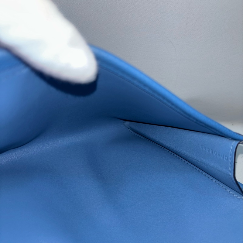 HERMES JIGE ELAN 29 SWFIT 藍色全皮 手抓包 手拿包 晚宴包 麻將包 銀行包 收租包-41