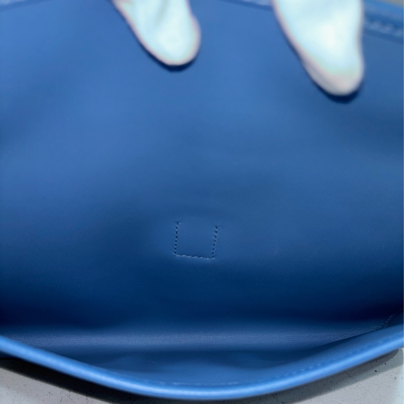 HERMES JIGE ELAN 29 SWFIT 藍色全皮 手抓包 手拿包 晚宴包 麻將包 銀行包 收租包-43