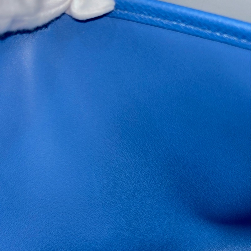 HERMES JIGE ELAN 29 SWFIT 藍色全皮 手抓包 手拿包 晚宴包 麻將包 銀行包 收租包-45