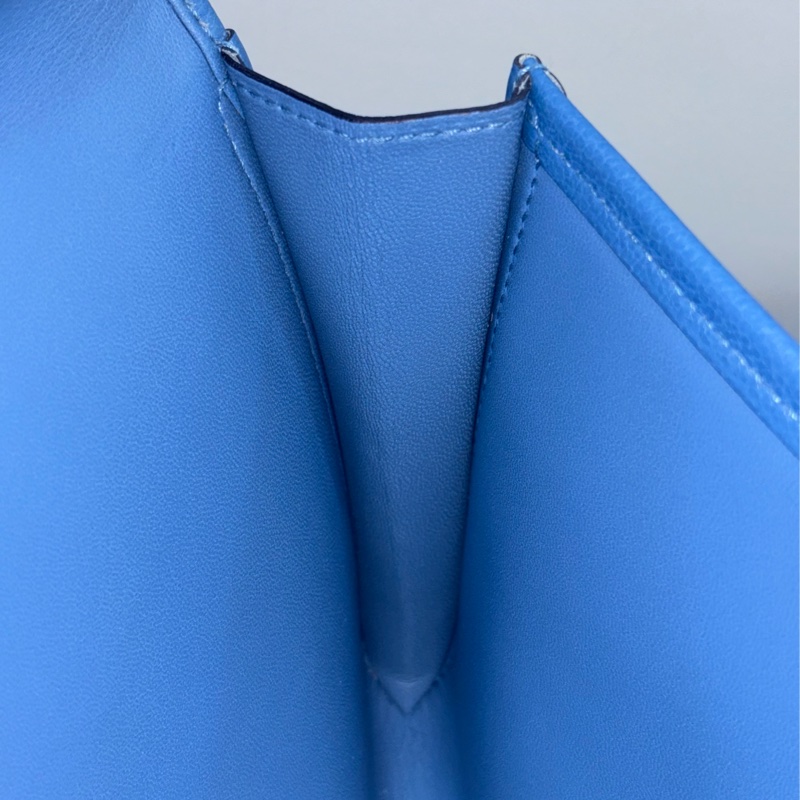 HERMES JIGE ELAN 29 SWFIT 藍色全皮 手抓包 手拿包 晚宴包 麻將包 銀行包 收租包-46