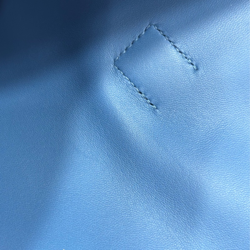 HERMES JIGE ELAN 29 SWFIT 藍色全皮 手抓包 手拿包 晚宴包 麻將包 銀行包 收租包-49