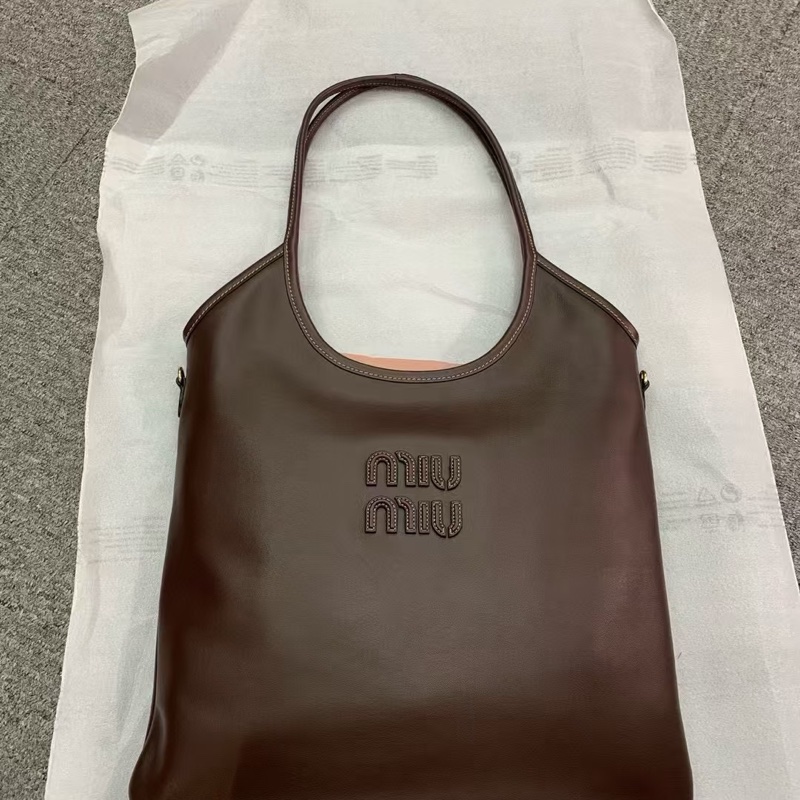促銷品Miu Miu Ivy Hobo 石楠木色-0