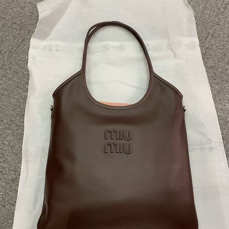 促銷品Miu Miu Ivy Hobo 石楠木色-1
