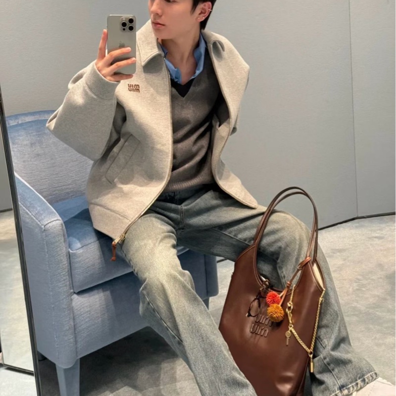 促銷品Miu Miu Ivy Hobo 石楠木色-4