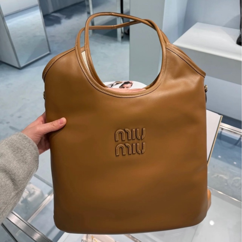 Miu Miu Ivy Hobo 干邑色-0