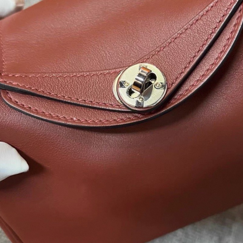 爱马仕/ mini lindy 爱马仕红银扣 Z刻99新 一代-2