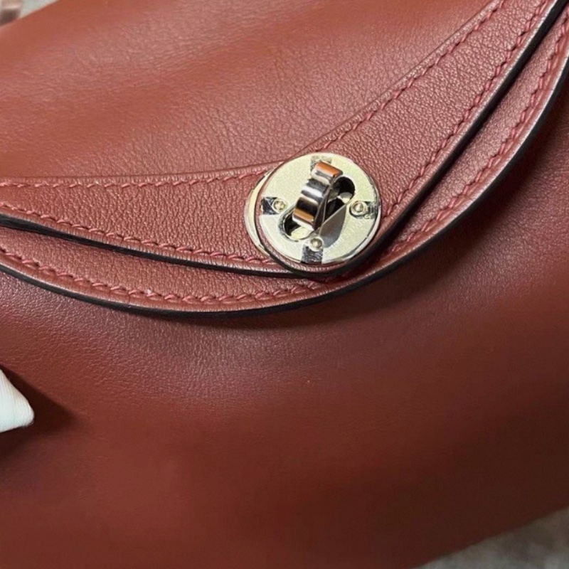 爱马仕/ mini lindy 爱马仕红银扣 Z刻99新 一代-3