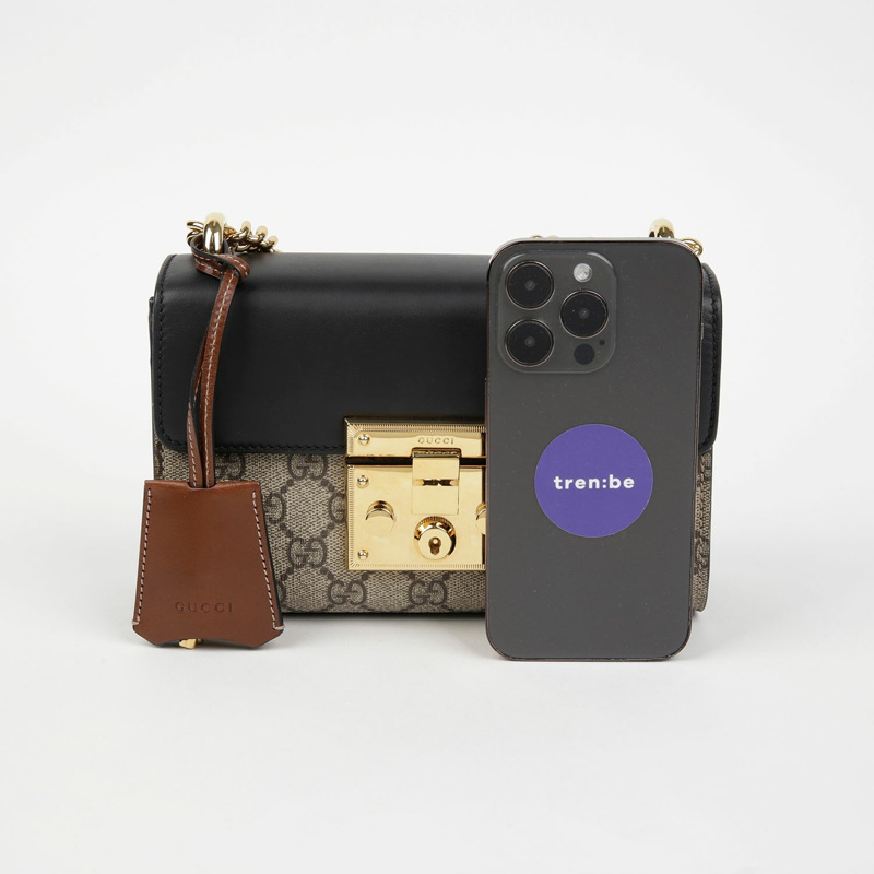 GUCCI 帶鎖小鏈條單肩斜背包 409487-9