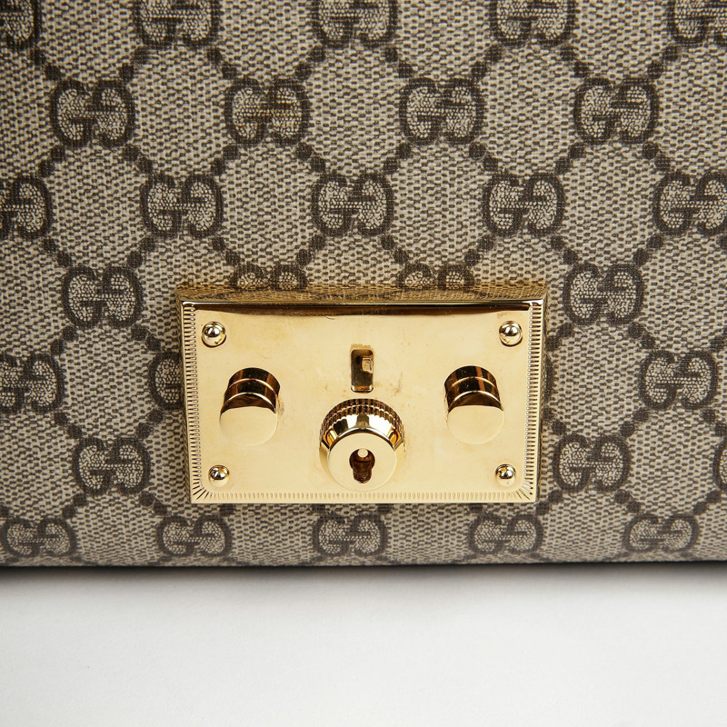 GUCCI 帶鎖小鏈條單肩斜背包 409487-11