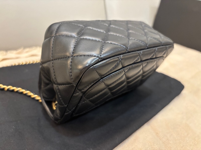 Chanel 金球方胖(17公分)黑金 晶片款-2