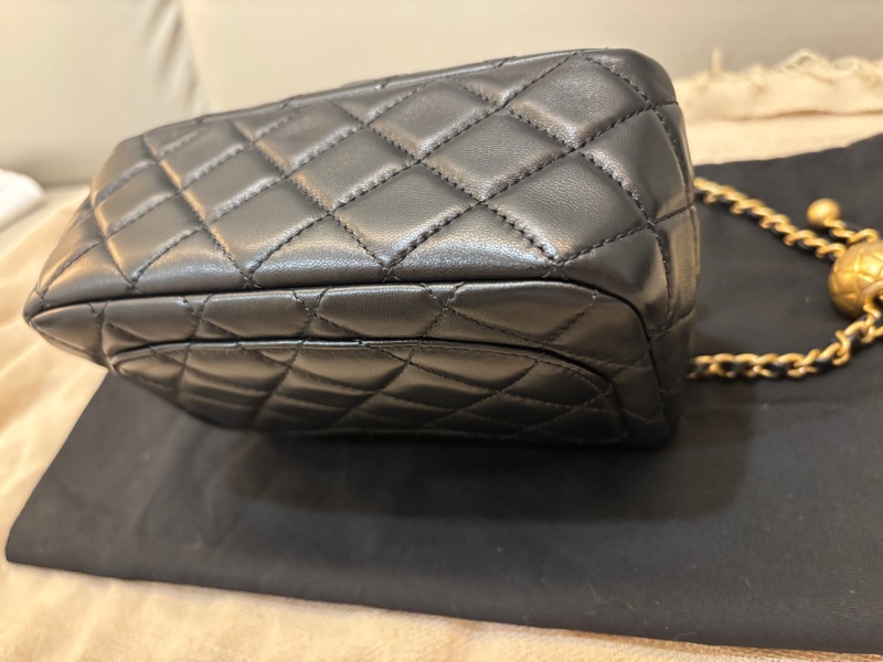 Chanel 金球方胖(17公分)黑金 晶片款-3