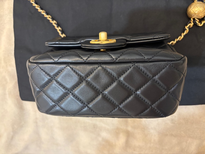 Chanel 金球方胖(17公分)黑金 晶片款-4