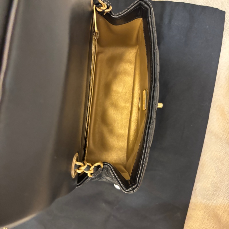 Chanel 金球方胖(17公分)黑金 晶片款-5