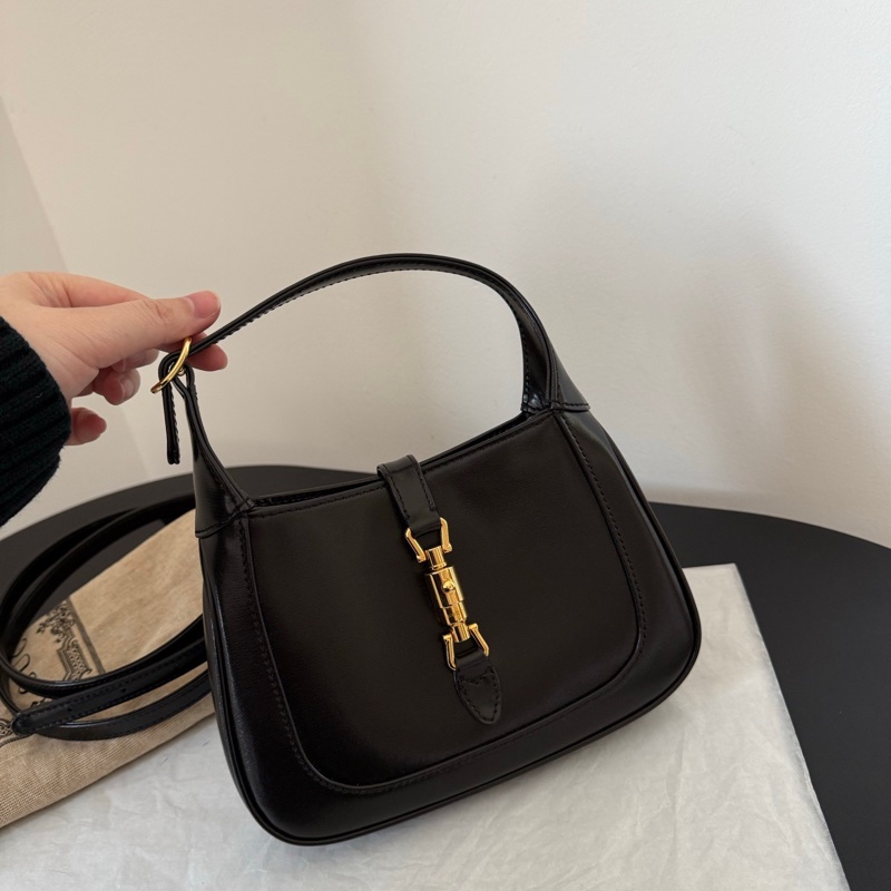Gucci Jackie mini黑金單肩手提斜背包 超有質感 高級時尚-1