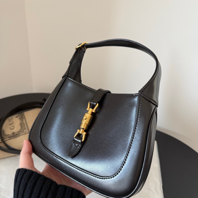 Gucci Jackie mini黑金單肩手提斜背包 超有質感 高級時尚-2
