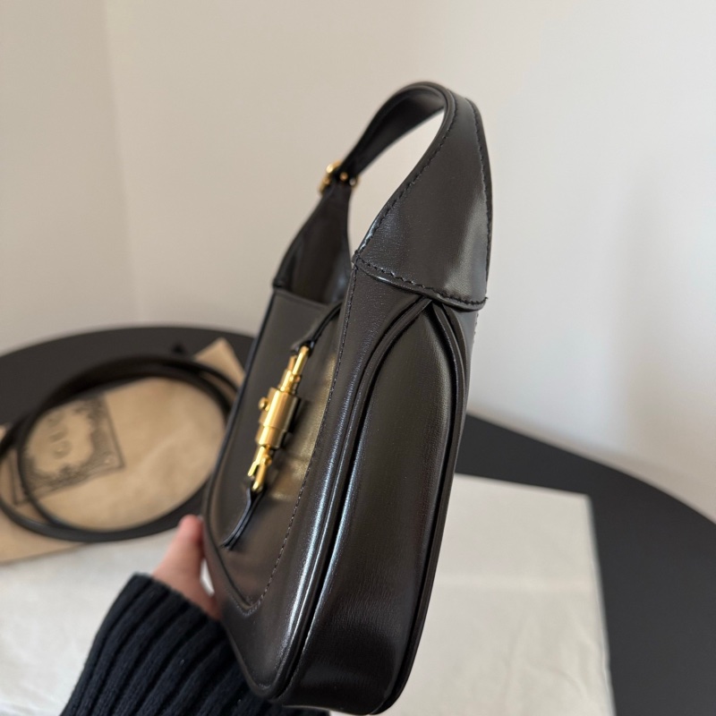 Gucci Jackie mini黑金單肩手提斜背包 超有質感 高級時尚-3