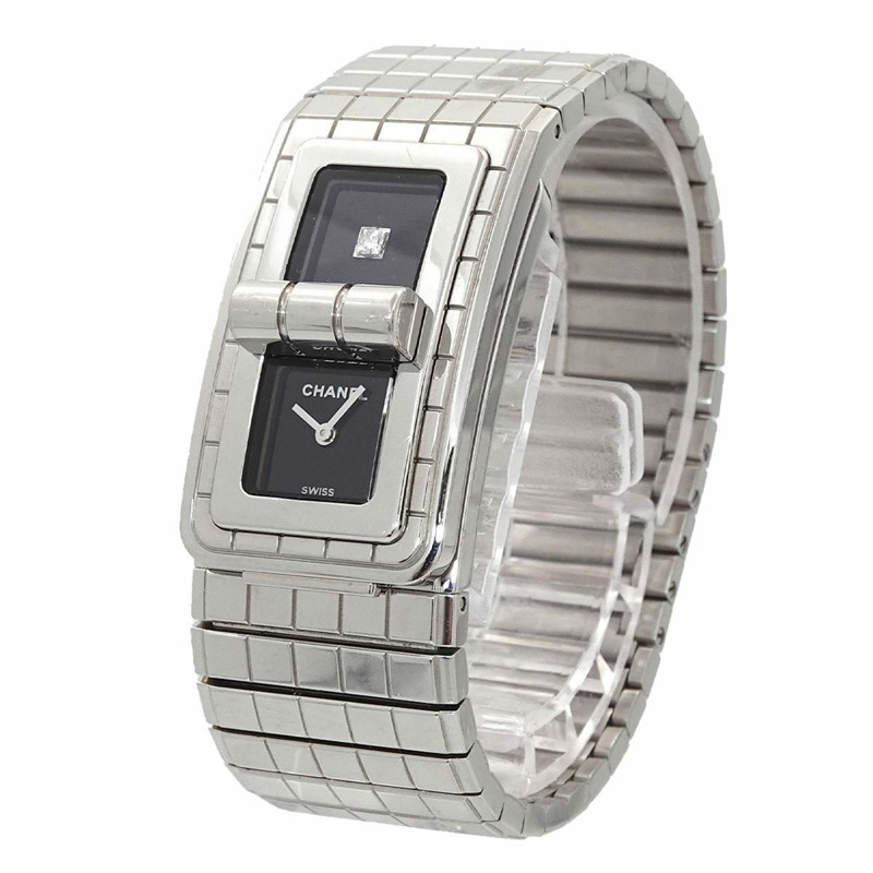 香奈兒 Code Coco H5144 鑲鑽女錶,黑色石英機芯-1