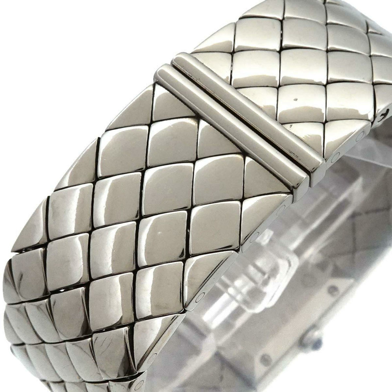 香奈兒 (CHANEL) Matelasse H0489 鑲鑽錶圈女士腕錶,黑色石英機芯-6