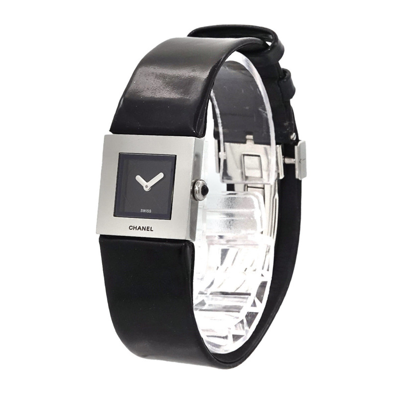 香奈兒 Matelasse H0116 女士黑色石英腕錶-1