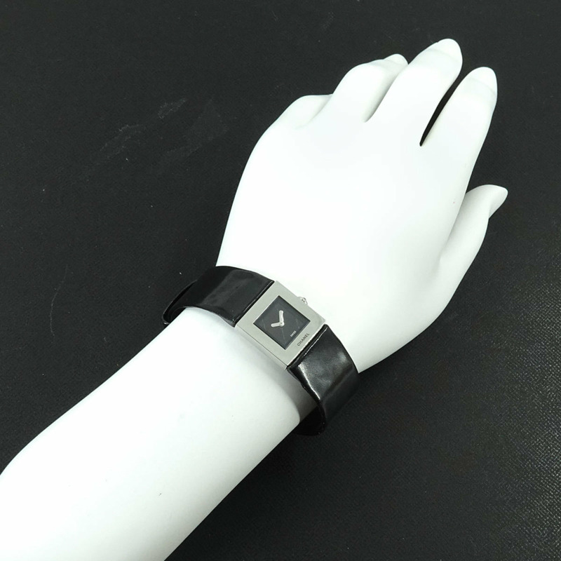 香奈兒 Matelasse H0116 女士黑色石英腕錶-2