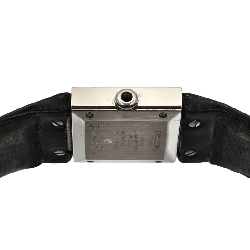 香奈兒 Matelasse H0116 女士黑色石英腕錶-4