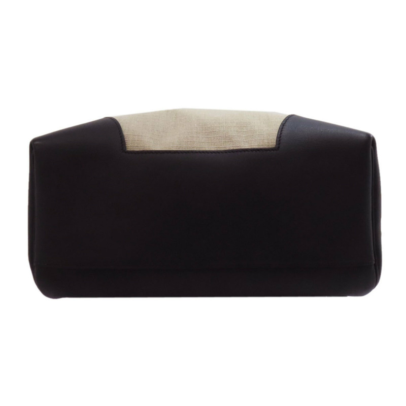 愛馬仕 Hermès 女士簡約雙肩包,銀色五金配件,帆布和小牛皮材質-3