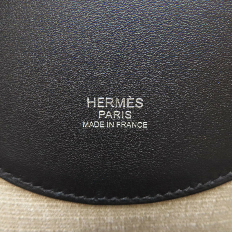 愛馬仕 Hermès 女士簡約雙肩包,銀色五金配件,帆布和小牛皮材質-5
