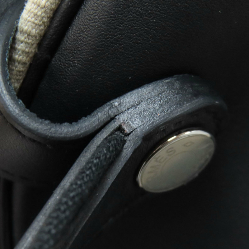 愛馬仕 Hermès 女士簡約雙肩包,銀色五金配件,帆布和小牛皮材質-14