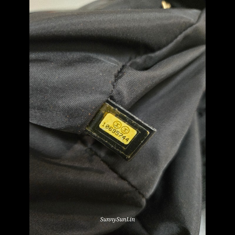 香奈兒 Chanel 黑色 尼龍布 購物包 肩背包 托特包-37