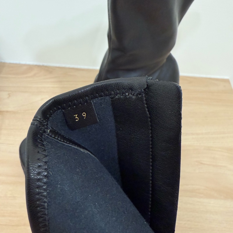 Stella McCartney 厚底粗跟皮革踝靴 39/24.5-14