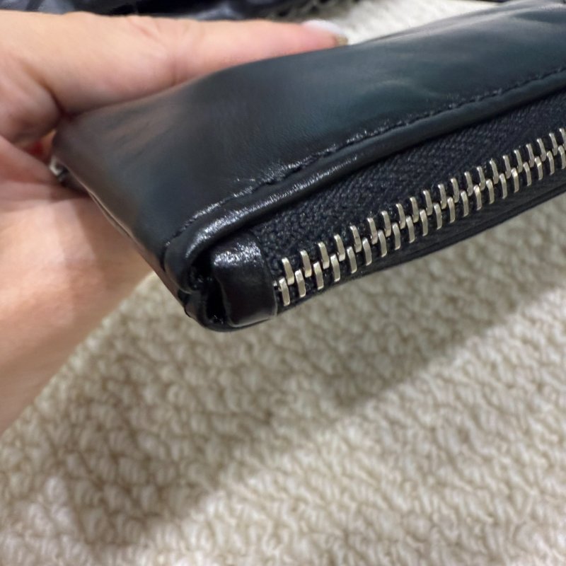 CHANEL - 黑色牛皮銀鏈22 Bag /小號-8