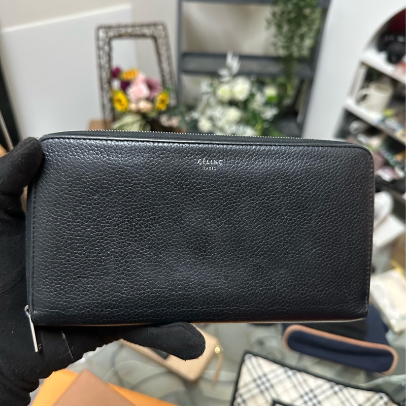 CELINE 牛皮長夾-6